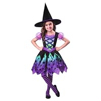 amscan 9902767 - Girls Spell Casting Cutie Witch Halloween Costume - Age 5-6 Yrs