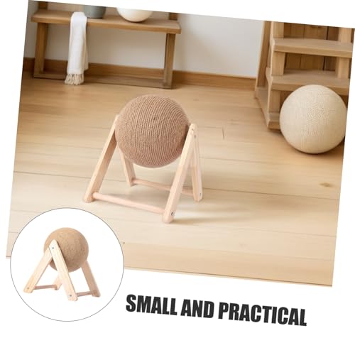 Juguete Rascador para Gatos Bola Sisal Natural 7.09 in miniatura 5