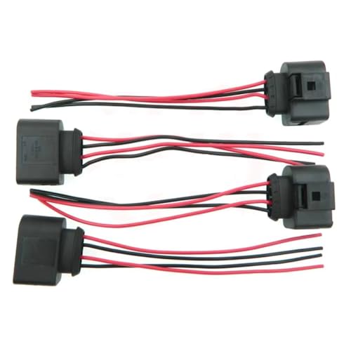 �Ԃ̃C�O�j�b�V�����R�C���R�l�N�^ Compatible With For MK5 MK6 For Jetta For Rabbit For Golf 2.5L 2006-2014 �Ԃ̓_�΃R�C���R�l�N�^�v���O�p�b�N�z�� 1J0973724(4Pcs)