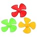 sourcing map 3pcs Kunststoff 4 Schaufeln Propeller 40mm Dmr Gelb rot grün RC Boot Flugzeug