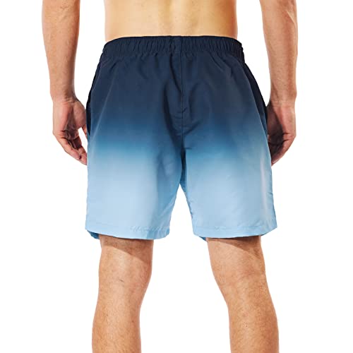 Muscularfit 5 Inch Swim Trunks for Men Drawstring Beach Short Bathing Suits Gradient Color Beach Swimming Trunks with Pockets2