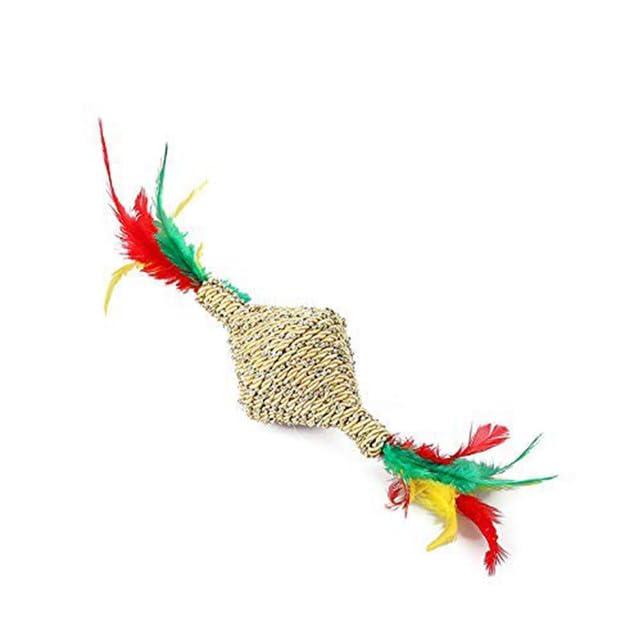 Emily Pets Cat Kitten Toy Rolling Sisal Scratching Ball Funny Play Toy Interactive (B08P5WQ4CP) Amazon Price History, Amazon Price Tracker