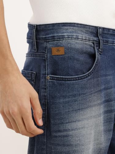 Image of WROGN Men's Anti Fit Jeans | Mid Rise | Jeans for Man