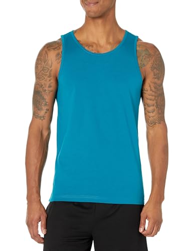 Image of Amazon Essentials Men's Active Quick Dry Tech Stretch Moisture Wicking Lightweight Gym Tank Top