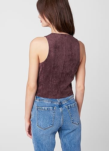 [BLANKNYC] Womens Faux Suede Vest3