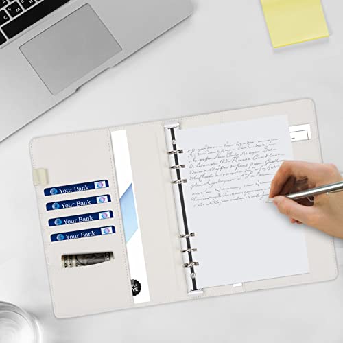 A5 Leather Notebook Binder, Classycoo 6 Ring Binder Planner Notebook Cover For A5 Filler Paper, Loose Leaf Personal Planner Binder Cover With Magnetic Buckle Closure(Inner Paper Not Included) #TOP5