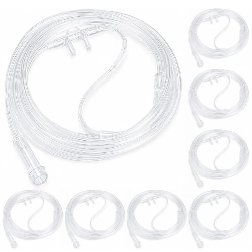 8 Pack 7ft Adult Oxygen Nasal Cannula, Oxygen Tubing |
