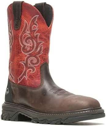 Wolverine Men's Rancher EPX Waterproof CarbonMax Wellington Western Boot, Red/Brown, 12 | Image 1