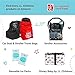 J.L. Childress Pack 'N Protect for Baby Bottles - Insulated Breast Milk Cooler Travel Bag for Moms, Portable Storage for Glass Baby Bottles & Food Containers, For Daycare or On the Go - Black