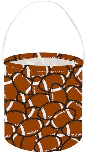 Image of Football Bucket,Kids Basket, Small Gift Basket with Handles for Kids Room Decor.Toy Bucket.(Football)