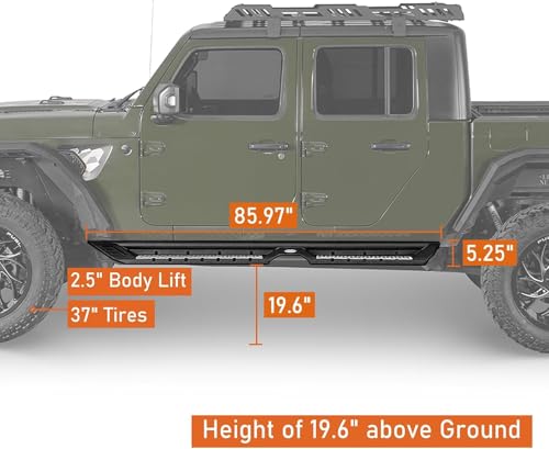 Estribos laterales para Jeep Gladiator JT 2020-2026 miniatura 5