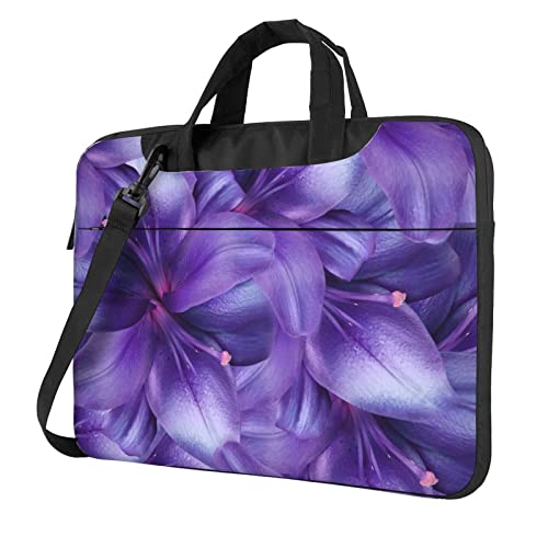 Sacoche ordinateur portable motif tournesol et fleurs avec bandoulière amovible confortable