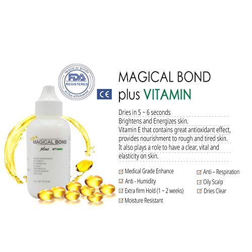 Magical Bond Plus Vitamin 2 Oz. Extra Firm Hold. Adhesive For Lace Wigs And Hair Pieces. Lace Glue/Wig Glue/Hair Glue #TOP2