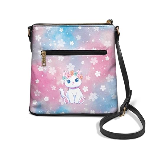 Women's Soft PU Leather Shoulder Bag Ladies Handbags Crossbody Bag with Adjustable Straps and Muti Zipper Pockets2