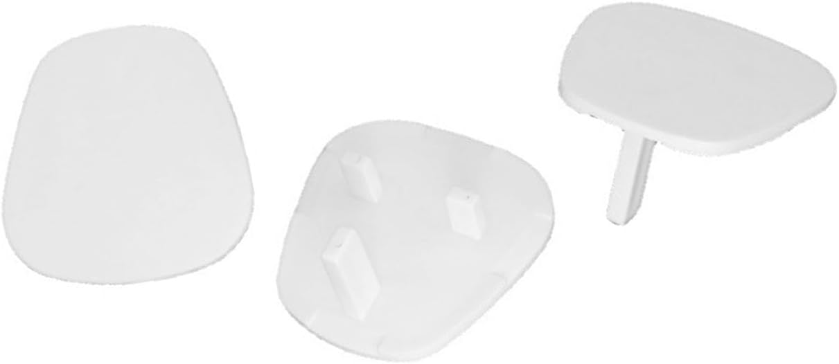 YUYTE Outlet Cover, 3 Hole ABS Electrical Safety Protector for Kids, with Dust Proof Design for Household Socket (Pear Shape - White)