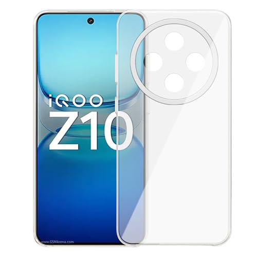 Image of Amazon Brand - Solimo for iQOO Z10 5G Premium Transparent Soft Silicon Crystal Clear Back Cover [Transparent]