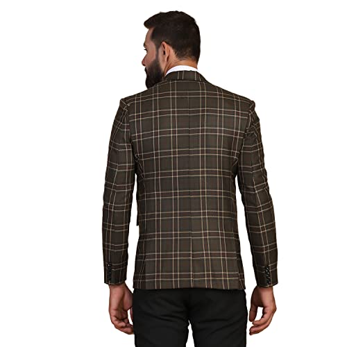 Image of TAHVO Grey Notched Lapel Blazer with Hanky