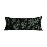 Funda de Almohada 50x150 cm Aceituna Protector Almohada 110 cm Cojines Moderno Lino Transpirable Cushion Covers Pillow Case con Cremallera Invisible Funda Cojines para Sofa Cama Regalos Mujer G-137