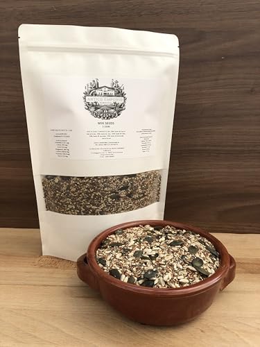 Misto Semi Superior ai 5 SEMI - (MIX SEEDS) 100% Naturali e non Trattati | 1KG in Sacchetto di Kraft Richiudibile - Prodotto Senza Conservanti e Senza Additivi