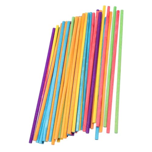 PartyKindom 150 Piezas palo redondo instrumentos musicales infantiles percusion instrumentos palos baquetas instrumentos de percusión profesional instrumentos para pequeños Madera