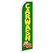 Car Wash Green Swooper Advertising Flag - Perfect for Car Washes. Detailing Locations, Dealerships