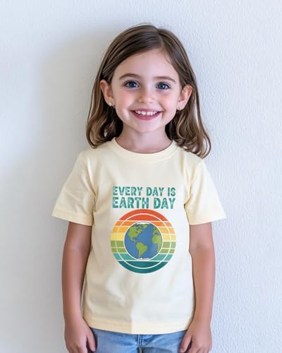 Toddler Earth Day Shirt for Kids Boys Girls Earth T-Shirts Tops Funny Graphic Tee Short Sleeve 2-8 Years — view 5