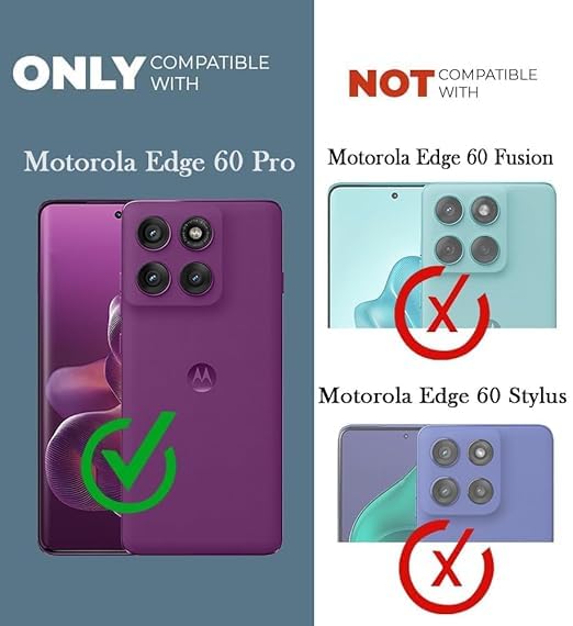 Image of Jkobi PU Leather Finish Back Cover Case for Motorola Moto Edge 60 Pro (Professional Minimalist Texture | MagSafe Compatile | Camera Protection | Sleek Sober Formal)