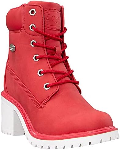 Lugz Women's Clove Fashion Boot, Red/White, 7 | Image 1