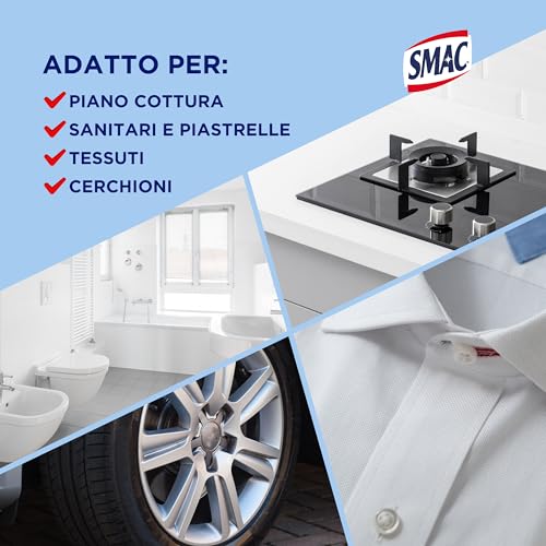Smac - Sgrassatore Universale, Detergente Spray Multisuperficie con Azione Sgrassante, Splendore Imbattibile, 650 ml x 12 Pezzi - Immagine 3