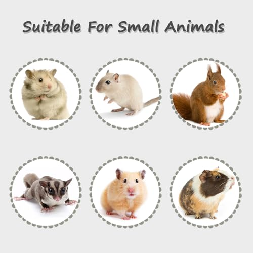 LOS ANDES Hamster Water Bottle No-Drip Water Bottle Leak-Proof Water Feeder for Gerbils/Sugar Gliders/Hedgehog Weather Resistant Cage Water Bottles for Small Pets, 5.2oz/155ml, Blue - Thumbnail 7