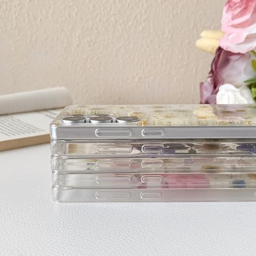Housse Samsung S25 Ultra transparente fleurie rigide anti-choc
