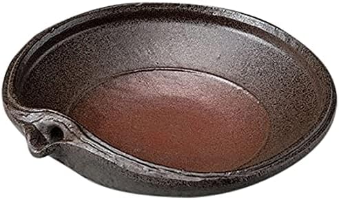 せともの本舗 Set of 10 Small Small Carbonized Soil Single Mouth 7.5 Pot, 9.1 x 2.5 inches (23 x 6.3 cm), Restaurant, Ryokan, Japanese Tableware, Restaurant, Commercial Use