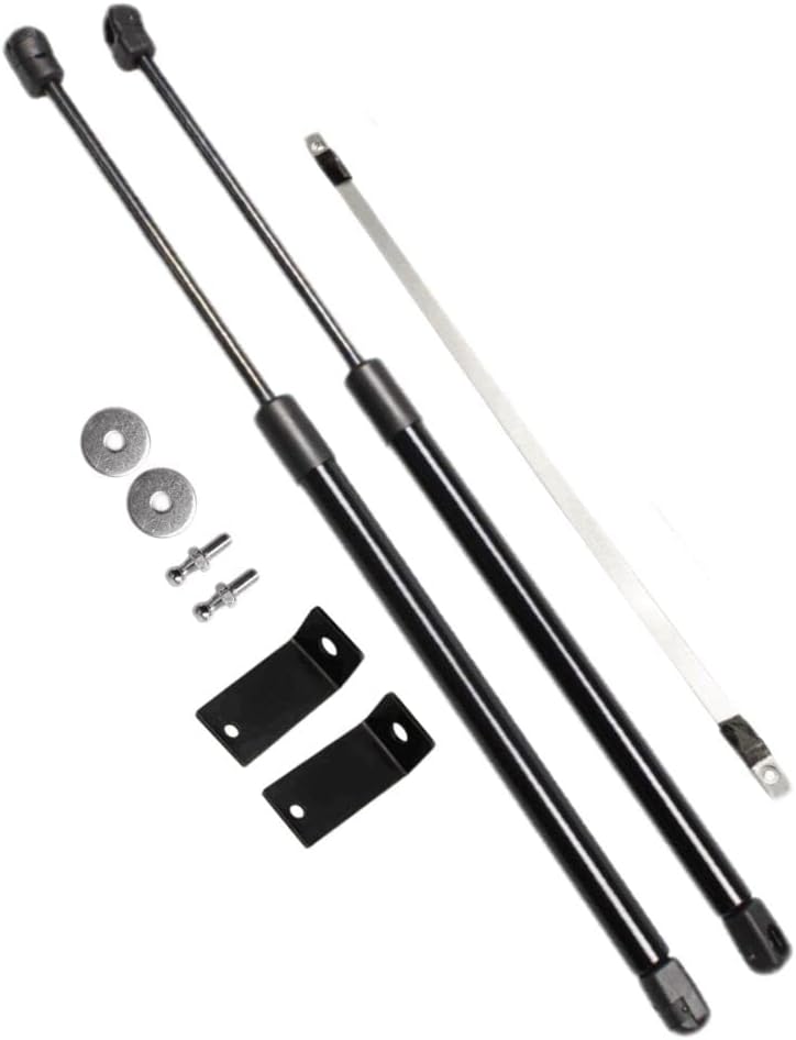 Lift Support Struts for Hyundai Santa Cruz 2022 2023 2024 2025 Modify Front Hood Bonnet Gas Spring Shock Damper Prop Piston Rod (Pure Black)