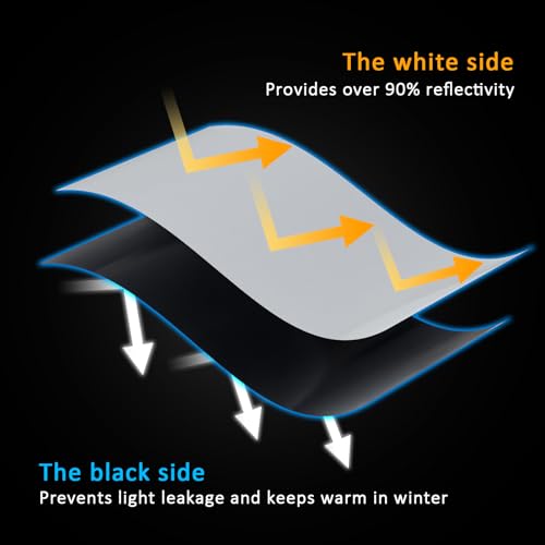 Gardennet 10 Mil 10'x65' Crawl Space Vapor Barrier, Black and White Heavy Duty Plastic Sheeting, Thick Polyethylene Film, Drop Cloth Vapor Barrier Covering for Crawlspace and Basement by Gardennet - Used condition - Image 5