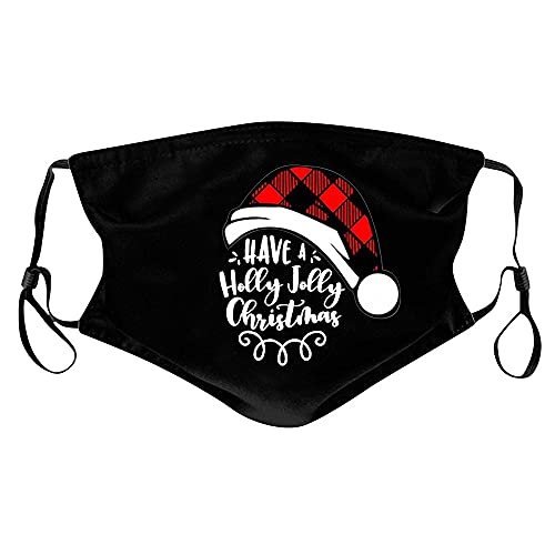XWGlory 2 Teile/satz Frauen Männer Multifunktionale Half Face Atmungsaktiv Weihnachtsdruck Waschbar Staubschutz Gesichtsbedeckung Cover
