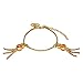 ELYPSE Pulsera de la Suerte – Chinitos de la Suerte - con Oro 18K - Rosa para la Amistad 16 a 20cm. (Rosa)