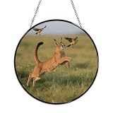 FodPand Caracal Stained Glass Suncatcher