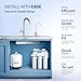 APEC WATER | Reverse Osmosis Water Filter, Alkaline 6-Stage RO System, pH+ Remineralization for Natural Spring Taste, Under Sink Filter WQA Certified Removes 1K+ Impurities, 75 GPD - Smart ROES-PH75LD