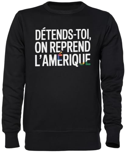 Sweat-shirt noir confortable le pull unisexe pour affirmer son style
