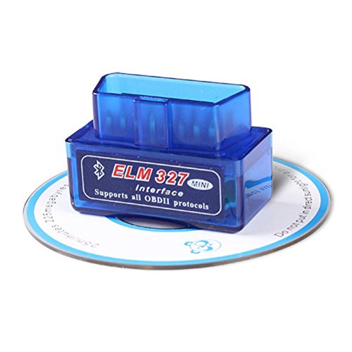 Universal OBD V2.1 ELM327OBD2 Bluetooth Auto Scanner OBDII 2 Car ELM 327 Tester (Blue)