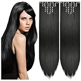 4. Ventaja: la forma más fácil y rápida de cambiar el color de tu cabello, sin esperar el crecimiento de tu cabello. 2 paquetes de extensiones de cabello con clips le darán un efecto atractivo y extra grueso que le dará un aspecto moderno en segundos, perfecto para el uso diario y la fiesta.