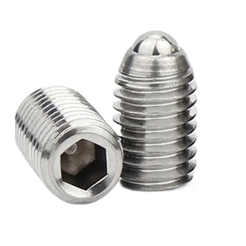 Bola de posicionamiento M5 contra desajustes mecánicos en acero inoxidable de dos piezas