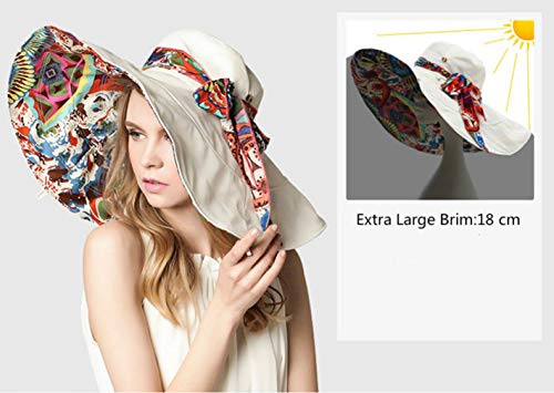 Sombrero de Playa Reversible con Ala Extra Grande miniatura 2