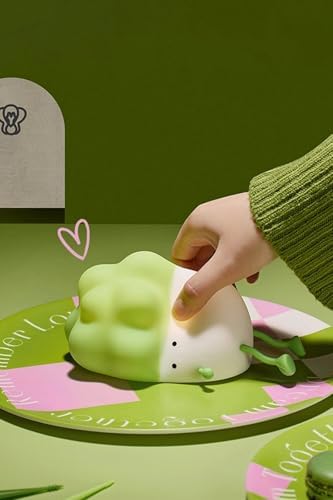 Resim Coverzone Yumuşak Silikon Brokoli Mini Gece Lambası Dekoratif Işık Derecesi Ayarlanabilir Yatak Odası Lambası Broccoli Kitap Okuma Lambası Çocuk Odası (Brokoli - K1110) 