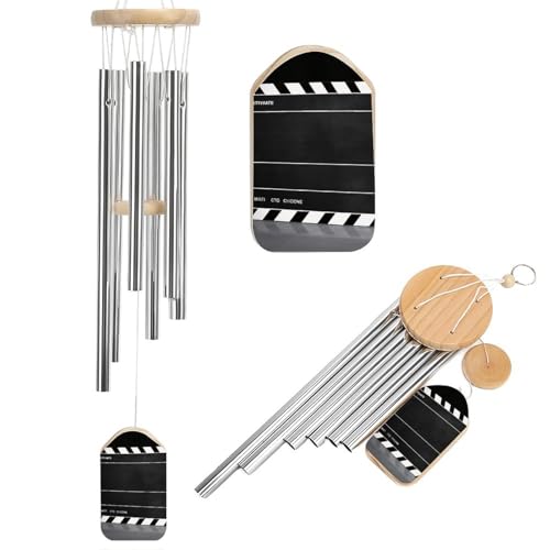 Carillon à vent commémoratif classique en aluminium noir pour décoration de jardin - 2