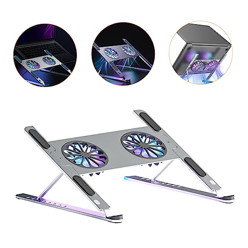 Base refrigerante portátil para laptop aluminio con ventilador miniatura 6