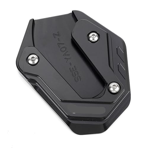 �̂��߂� MT07 MT09 TRACER 9 7 GT XSR 700 900 R125 R7 XJ6 FZ6 �o�C�N�p�L�b�N�X�^���h �T�C�h�X�^���h�����p�b�h �o�C�N�p �T�C�h�X�^���h �v���[�g(Black)