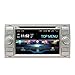 Produktbild SWTNVIN Android 10 Autoradio Navi Fits für Ford Focus Mondeo C-Max Fusion Connect Transit Kuga Galaxy DVD Player 7 Zoll HD Touchscreen GPS Navigation mit Bluetooth WiFi SWC DSP FM 2GB+32GB(Silber06)