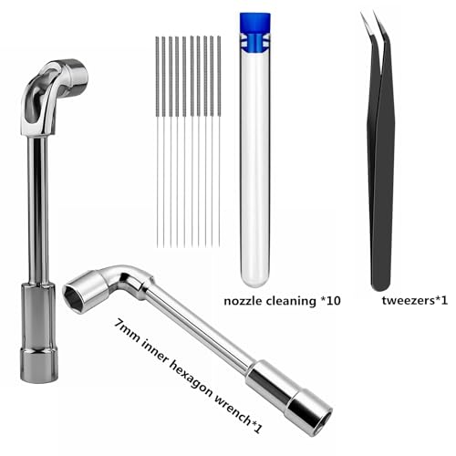 30 Stück Düsen 0,4 mm 0,2 mm 0,6 mm,3D-Drucker Messing Stainless Steel-Hotend-Düsen mit für 1,75 mm Filament Hot Ends V5, V6，Zum Beispiel für Anycubic i3 Mega Chiron Prusa i3 MK3/MK3S/Mega/Kobra Neo