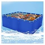 PVC-Koi-Teichbecken, multifunktionales, faltbares Becken für Koi-Teiche, strapazierfähige PVC-Leinwandauskleidung für Goldfische, flexibel im Innen- und Außenbereich einsetzbar, ideal für Wa